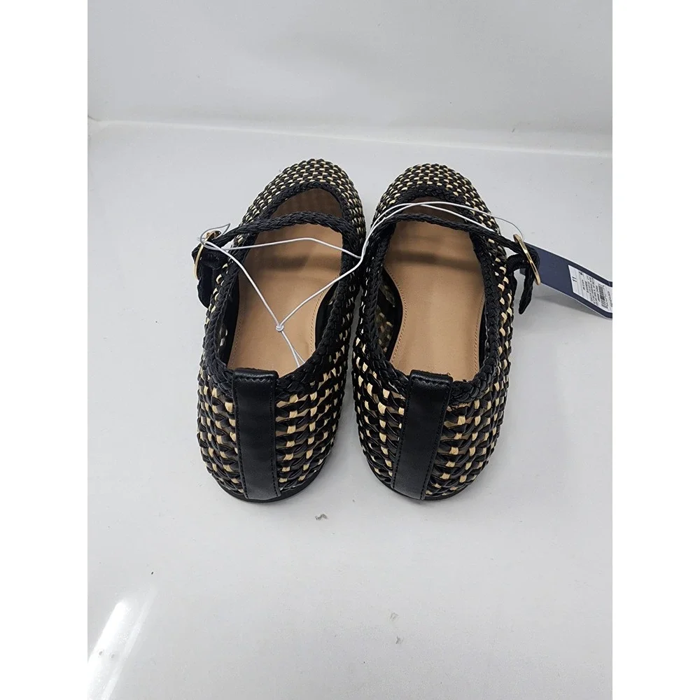 Universal Thread Womens Woven Mary Jane Flats Black Casual Size 11